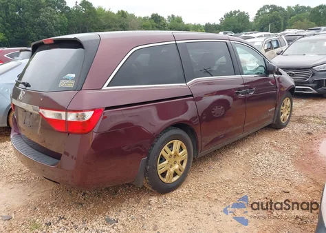 2011 Honda Odyssey Lx из США, поврежденный, VIN 5FNRL5H22BB029604